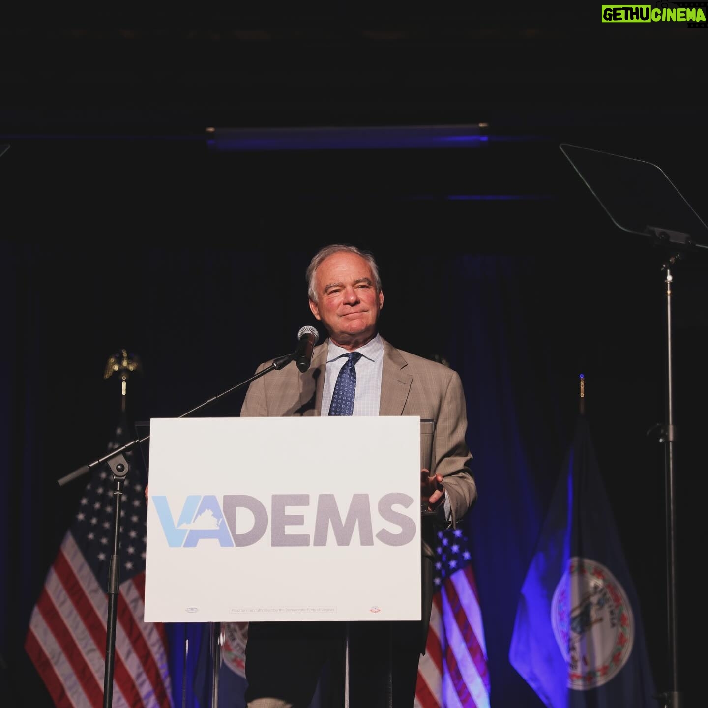 Tim Kaine - 402 Likes - What a great night with @VADemocrats at the annual Blue Commonwealth Gala where we welcomed our special guests, @raphaelwarnock and @andybeshearky, to this great Commonwealth.
Tonight, we celebrate unity. Tomorrow, we organize. Onto November!