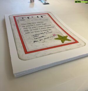 Tim Key Instagram - An actual gallery have blown a poem up for me on lovely paper and declared it art. Link in bio for more information and on sale from May 26th in their gallery and more precisely on line. 
…
@stowegallery