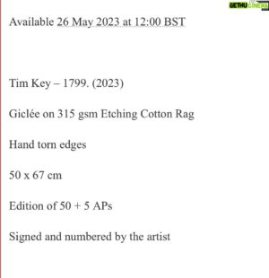 Tim Key Instagram - An actual gallery have blown a poem up for me on lovely paper and declared it art. Link in bio for more information and on sale from May 26th in their gallery and more precisely on line. 
…
@stowegallery