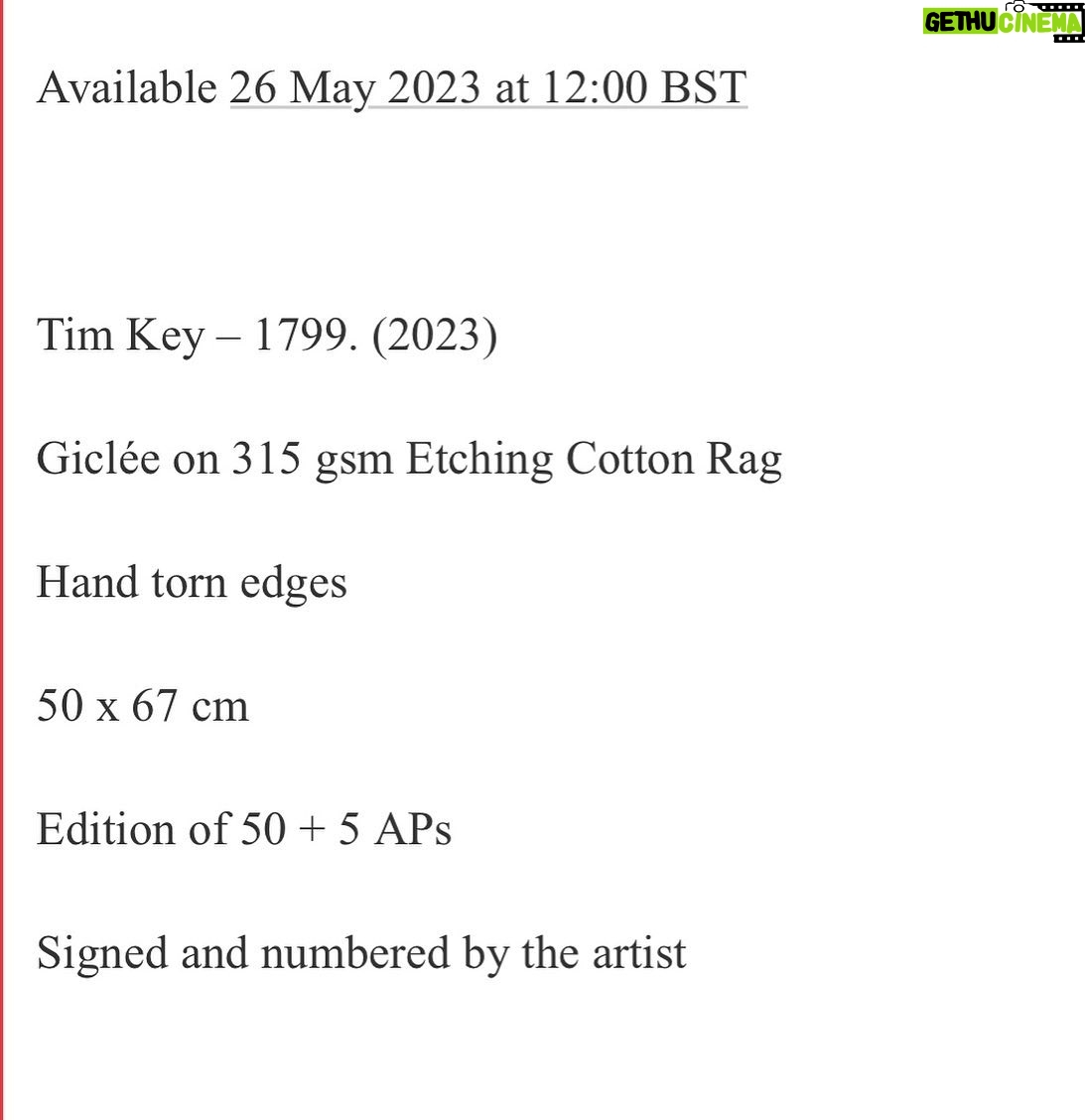 Tim Key - 3.9K Likes - An actual gallery have blown a poem up for me on lovely paper and declared it art. Link in bio for more information and on sale from May 26th in their gallery and more precisely on line.
…
@stowegallery