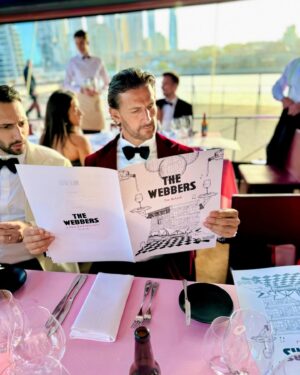 Tim Robards Instagram - It’s wedding time… and the theme was bigger, brighter… bolder! Congrats to the Webbers!