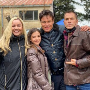 Tim Rozon Instagram - Dakota - bts 🐕 🐾 ♥️ In select theatres April 1st!!!! Directed by @kirkharrisofficial @goldwynfilms @iervolinoandladybacardient @dakota_movie Best time, best people. ❤️ Just wait until you meet my on set bff @lolasultanofficial & Dakota @jacoclub.it 🐾 🐾 🐾!!!! Written by @thejohnnyharrington