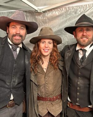 Tim Rozon Instagram - Calamity Jane - in select theatres and digital as of today. Directed by @tkmiles 🐇 and starring the incredible @emilybett  As our Calamity Jane!! This was one of my favourite film set experiences ever. What a good bunch of folks coming together to make a super kick ass movie.  One of favourite cast's of all time!! Special thanks to our DOP @jannieklompje and amazing hair&MU 🎨 @guiltlessglamour @sofiephillips @hairbynicolelapointe @maya_phillips237 @thereelashley & the rest of the incredible crew!!