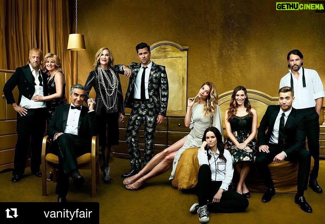 Tim Rozon - 7.7K Likes - If you've been reluctant to start watching @SchittsCreek, fear no more: it's really that good. At the link in bio, V.F. chief critic @rilaws offers an ode to a show that may be "quite simply, the best." Photograph by Andrew @Eccles for V.F. Holiday 2016. @vanityfair