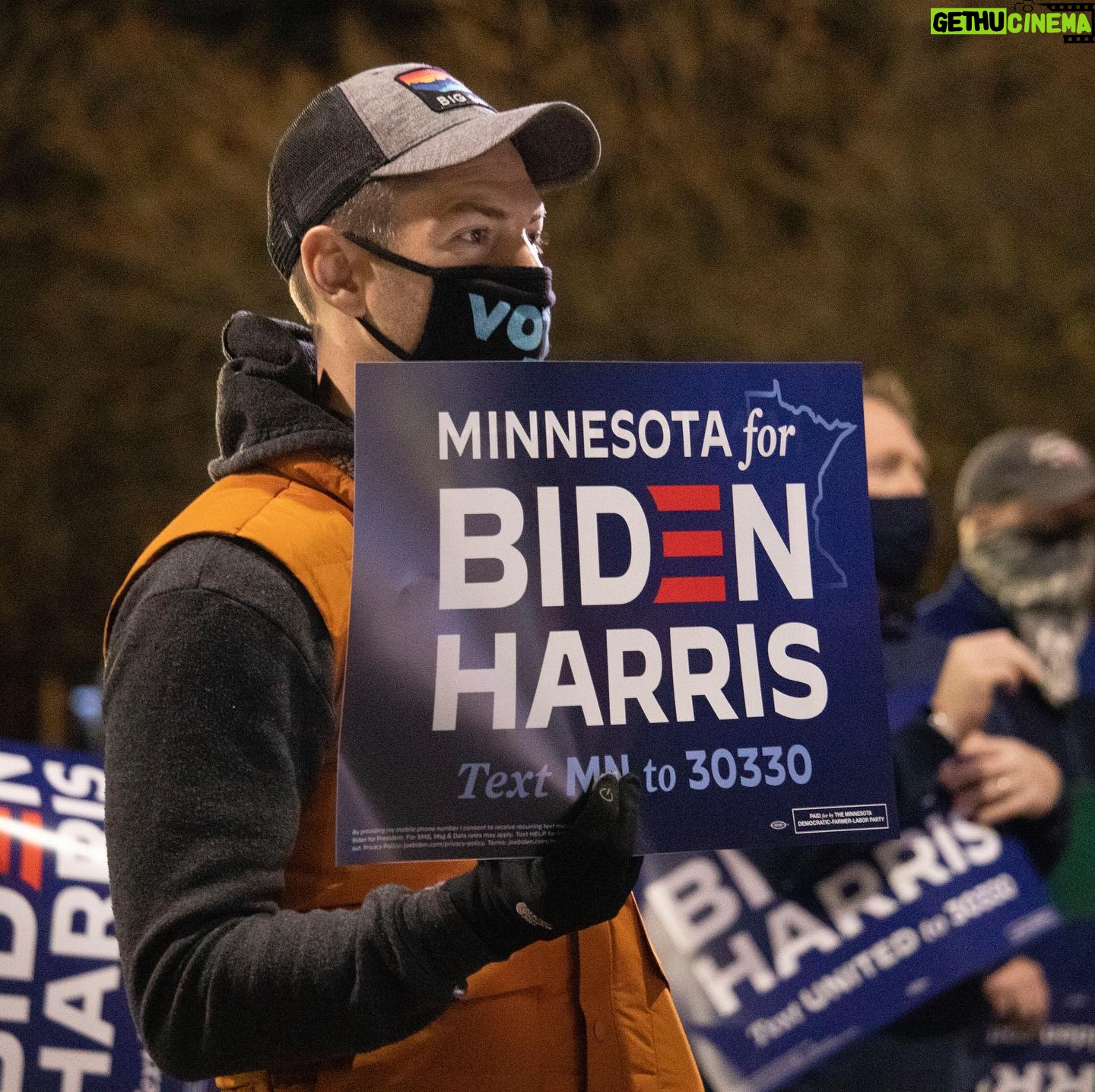 Tina Smith - 690 Likes - In less than 24 hours, polls will be closed. But that means we’ve got less than 24 hours left to keep this momentum going! Great to see so many folks ready to go tonight in St. Paul and Minneapolis.
Sign up to volunteer with us tomorrow via the link in our bio.