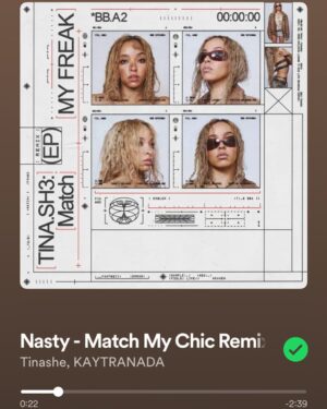 Tinashe Instagram - SURPRISE ! New Nasty remix with @kaytranada just dropped 🔥🔥🔥 link in bio