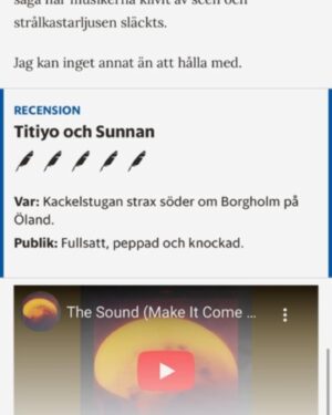 Titiyo Instagram - Tack å lov e det inte slut än, vi rullar lite till i Augusti! Karlstad, Örebro, Smådalarö!☀️