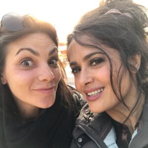 Tjaša Perko Instagram - Catching some perfect light with this chica loca @salmahayek ❤️ 🎬 It was a pleasure to work with you & all this team. We did some motherfuckin’ good job 🎬
•
•
•
•
#hitmansbodyguard #hitmanswifesbodyguard #salmahayek #whoiswho #film #work #filming #chikas #tjasaperko #stunt #stuntdouble #doublelife #stuntgirl #lovemywork #movie #team #stuntteam #loca #perfectlight #nofilter #sunset #selfiemamas #purenature #actionmovies #crazymonth #miseneretuširamo 😍