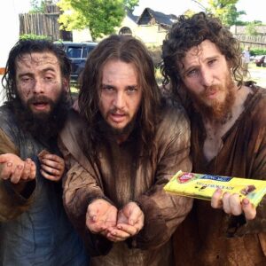 Tobias Santelmann Instagram - When you only bring one piece of chocolate to the party.
#TheLastKingdom