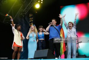 Tobie Donovan Instagram - Yesterday was the most magical day! ✨Such a joy to be celebrating pride with our community and to get to speak on stage at Trafalgar Square was ridiculous!!! Feeling all the love and all the PRIDE! 🌈✨🤍