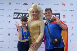 Tobie Donovan Instagram - Yesterday was the most magical day! ✨Such a joy to be celebrating pride with our community and to get to speak on stage at Trafalgar Square was ridiculous!!! Feeling all the love and all the PRIDE! 🌈✨🤍