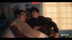 Tobie Donovan Instagram - Heartstopper trailer!!! 🍂🌈📚

Check out our show next Friday, April 22nd, on @netflix 💜