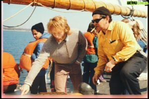 Tobin Bell Instagram - Charting my course back in the '70s aboard the Hudson River Sloop Clearwater ⛵️ #estuaries
