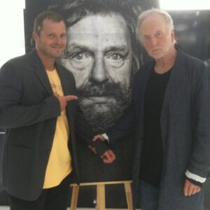 Tobin Bell Instagram - With my friend, the amazing Austrian lensman @manfredbaumann,at a gathering in #Vienna a while back for the release of "Alive"... his moving book about the many faces of homelessness. #photography