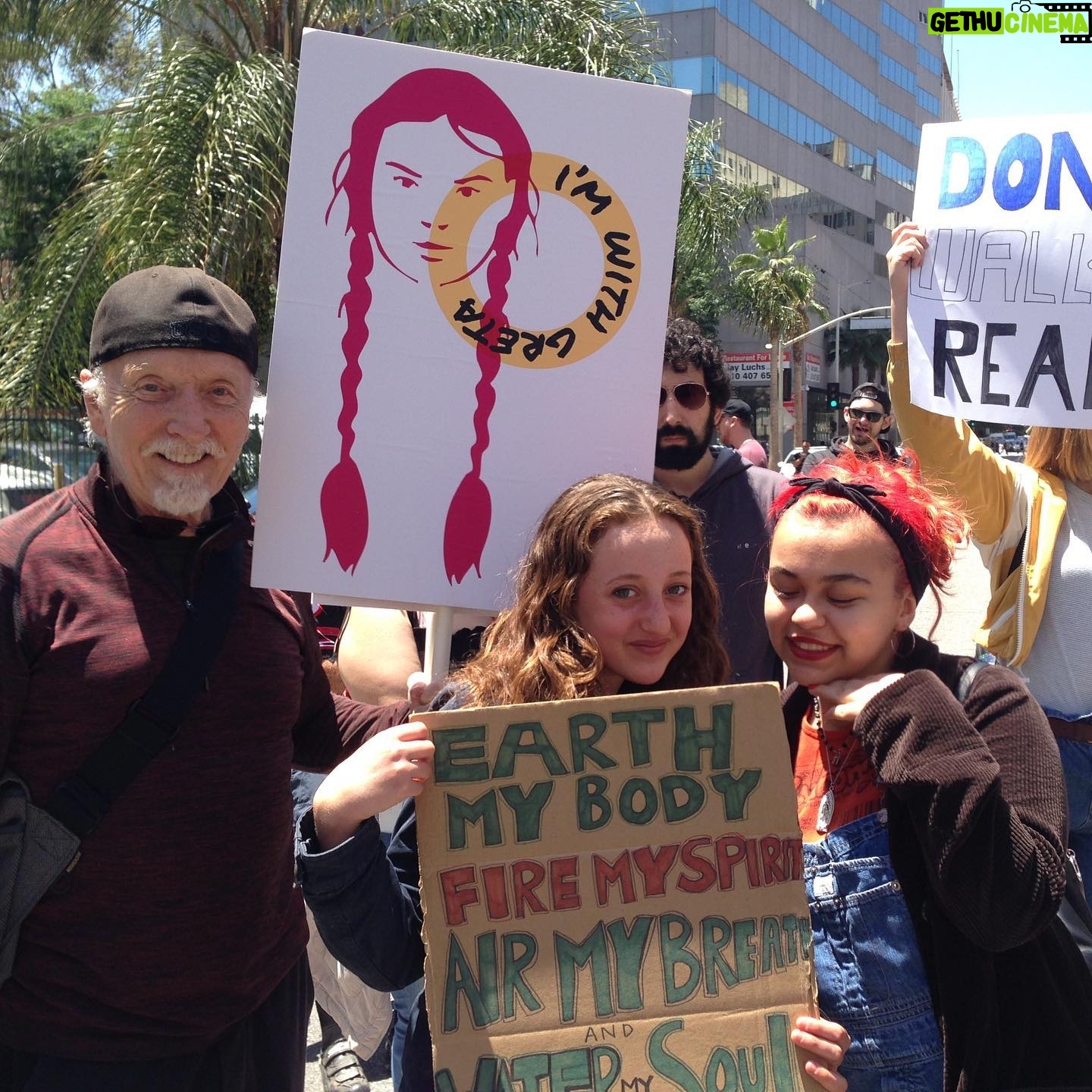 Tobin Bell - 1.8K Likes - Joined forces this morning with the concerned young people gathered in Pershing Square, Los Angeles on behalf of climate action now. #schoolstrike4climate #fridaysforfuture #extinctionrebellion @gretathunberg
