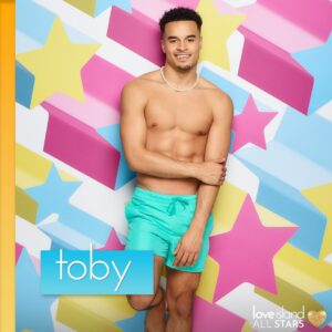 Toby Aromolaran Instagram - Toby’s back for his Love Island hat-trick and he’s ready to win the perfect match ⚽️ #LoveIsland