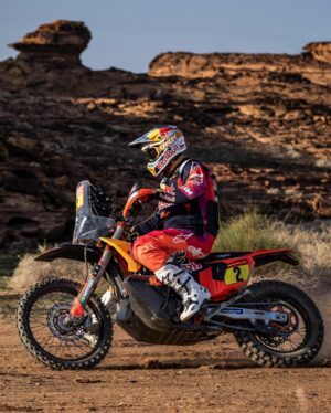 Toby Price Instagram - Stage 1 🏁 16th 
Definitely a rocky day, quite a tricky area to get through and to stay on the road book was quite difficult. I had some misfortune with a technical issue about 70km before refuel, but made it to the finish, still got a long way to go… 
#Dakar2024