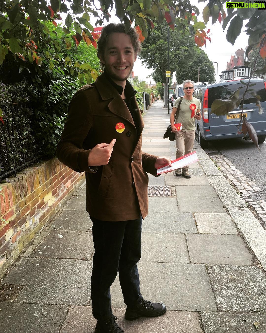 Toby Regbo - 65.7K Likes - Out doing a bit of last minute canvassing for Rupa Huq in Acton today. Every vote counts this time! Let's do it!!! #ge17