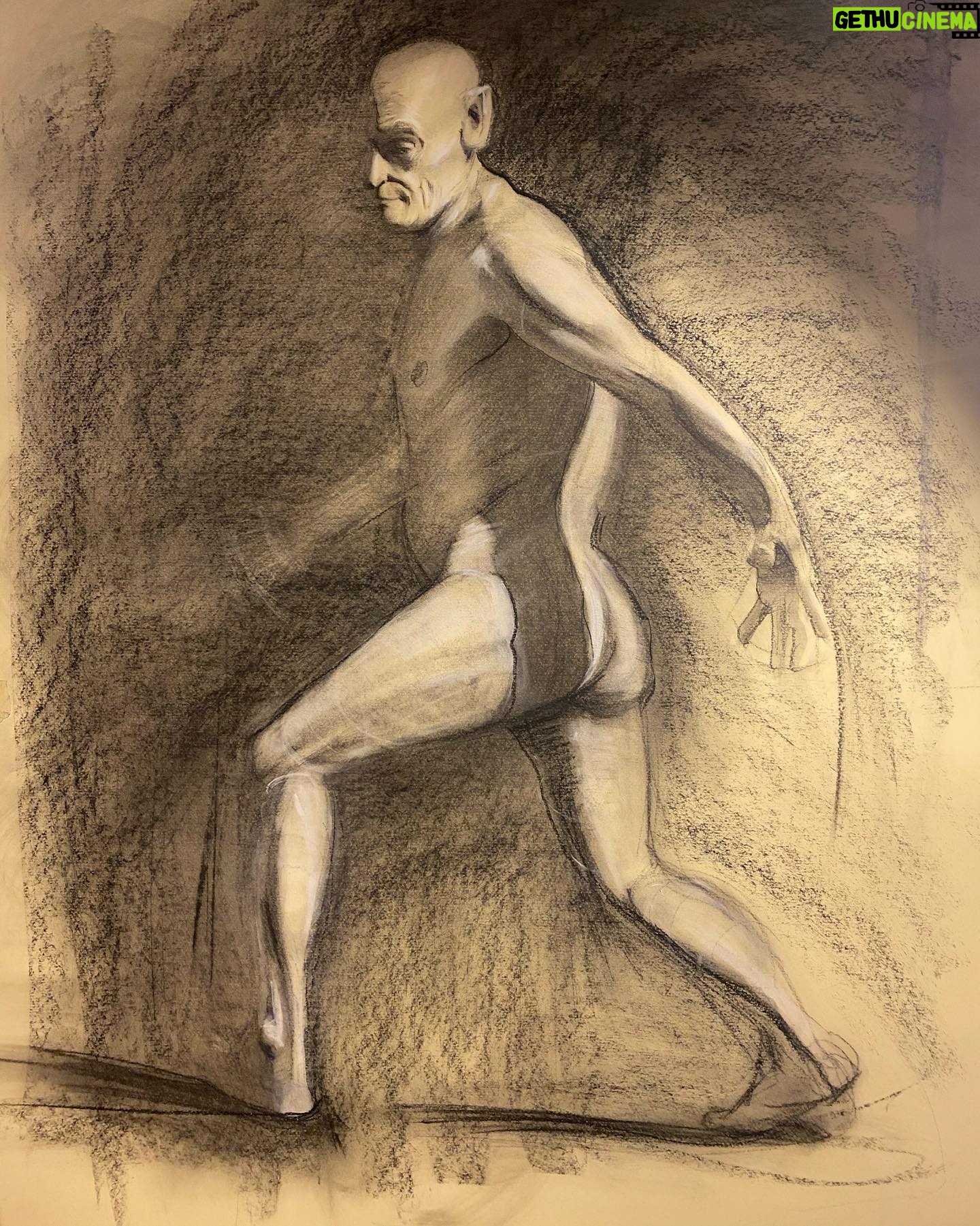 Toby Regbo - 37.5K Likes - Lockdown drawings part 2. The nude dude edition 💫