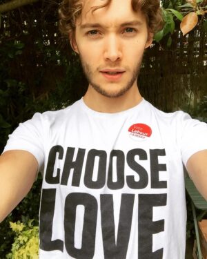 Toby Regbo Instagram - And while you're at it CHOOSE LOVE!! We could always do with a bit more compassion in society! #ge17 @helprefugeesuk