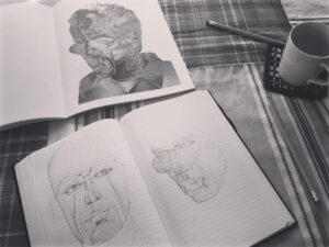Toby Regbo Instagram - Coffee and sketching.