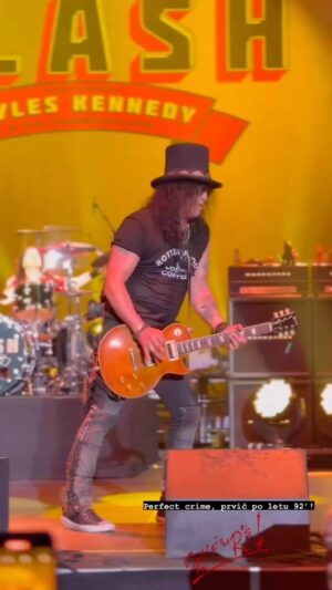 Todd Kerns Instagram - Last night was the last new addition to the set list for the SMKC The River Is Rising- The Rest Of The World Tour. When Slash hits you with a challenge you either face it head on or fall face down. I might do both! My newest challenge- sing Perfect Crime from Use Your Illusion I. What a blast. Last night Budapest was on fire! Monday night we destroy Milano! My home away from home. I’m very excited to be in Italy. I can’t wait to rock. #smkc #slash #brentfitz #franksidoris #perfectcrime #budapest #hungary #milan #italy #milano