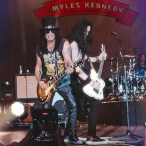 Todd Kerns Instagram - The bridge for Wicked Stone somewhere on Earth just before Slash launches into the mother of all guitar solos. Slash is on the verge of his blues album and tour. Very exciting. I’m hoping I get to catch a show. In the meantime I’m rocking Vegas style. I’ll be one the world famous Las Vegas Strip tomorrow night @hrcvegasstrip with my @rock_vault homies. FRIDAY night I’ll be playing my welcome home show @vampdvegas with a whole lot of noisy friends. Lots of opportunities to come say hi to T-DAMM if you’re in Vegas. Still celebrating our anniversary with the Mrs today with dinner and a movie. Hoping your Monday is a good one and your new week is amazing. #smkc #slash #myleskennedy #brentfitz #franksidoris