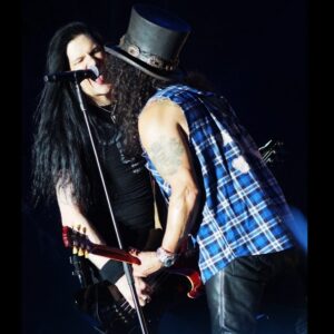 Todd Kerns Instagram - 5 years ago with brother @slash In Hungary @voltfesztival What a blast. I write this blurb having a beverage outside @duomodimilano in Milan, Italy. I’ve been up for like 29 hours. Gotta try and stay up late enough to sleep through the night. No rhyme or reason to get through jet lag but this is how I try to do it. Hopefully wake up tomorrow morning like it’s just another day. Another day where @heroesandmonstersband play our first show of the tour in Brescia. Very excited to dig into it. I hope you have yourself an amazing Tuesday! #smkc #slash
