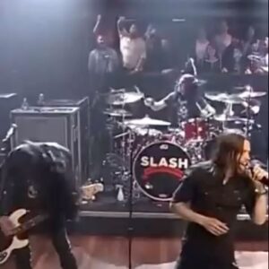 Todd Kerns Instagram - SMKC on Late Night with Jimmy Fallon 2012. This was a trip. It had been a dream of mine to get to do something/anything at 30 Rockefeller Plaza in New York City. Saturday Night Live, Late Night with David Letterman, Late Night with Conan O’Brien had all been shot there plus a lot more. Keep in mind we had only just completed the We’re All Gonna Die Tour 2010/2011 when it had been proposed to record an album with the lineup assembled to support Slash’s 2010 solo album. The proposed album went on to be Apocalyptic Love. We grabbed a young kid named Frank Sidoris and went to New York to celebrate the release of the album and found ourselves on Jimmy Fallon’s stage. Not long after Jimmy would move on to host the Tonight Show. I remember Quest Love had us sign some drumsticks. I was like, “Quest wants me to sign these?” I assumed he meant Slash but he had us all sign. I’m such a fan of Quest Love and the Roots. Wild times. Now it’s 12 years later and a new album is being cooked up. Life is truly like a box of chocolates. I heard that somewhere… Have yourself an amazing little Wednesday. I know it’s mid week but the weekend is right around the corner! #smkc #slash #myleskennedy #brentfitz #franksidoris #jimmyfallon #latenight #newyorkcity#newyork #30rock #2012