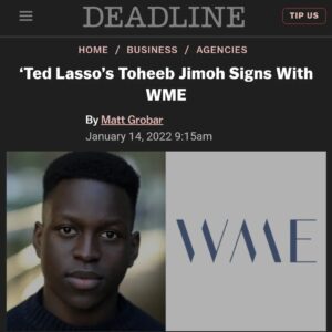 Toheeb Jimoh Instagram - I can't wait to start this next chapter with my new US team @wme 🇺🇸 This is the only thing getting me through my quarter-life crisis 😂😂🥳🥳🥳🥳🎊🎊