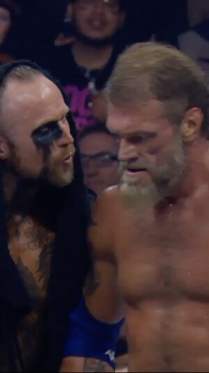 Tom Büdgen Instagram - The House of Black disappeared right as TNT Champion Adam Copeland @ratedrcope was prepared to strike @snm_buddy with a chair on #AEWDynamite!