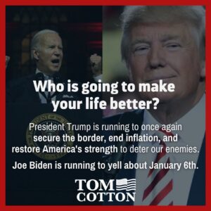 Tom Cotton Instagram - Simple as this.