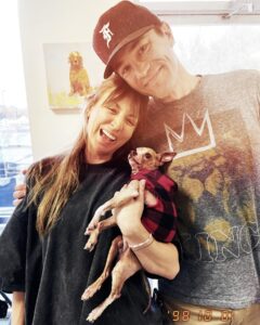 Tom Pelphrey Instagram - We had to say goodbye to our little King.  Our sweet boy was the first dog Kaley and I rescued together- he joined us in Atlanta and cuddled Kaley through her entire pregnancy.  Despite being well over 10, it was watching our Dump Truck that taught him how to drink water.  While it can be hard to not have enough time with these older angels, they more than make up for it with their weird, wonderful personalities.  Kingy- I’ll miss sleeping in with you, I’ll miss your eye kisses and your lap plops, I’ll miss the hell out of your whirling tornado drunken master poop style.  We are very lucky to have you in our family, our loaf, our sweet sweet boy.  Thanks for all your love. ♥️♥️♥️🙏🙏🙏♥️♥️♥️ @kaleycuoco