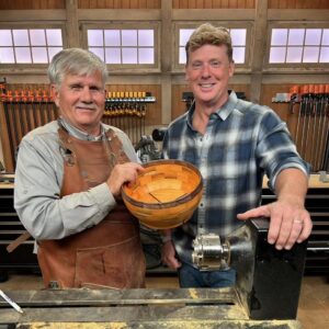 Tom Silva Instagram - Turned a segmented bowl in the studio today for Ask This Old House. Merry early Christmas to Sonny! 

#lathe #woodturnersofinstagram #woodturning @asktoh @kevinoconnortoh