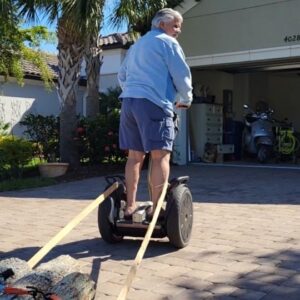 Tom Silva Instagram - Teamwork makes the dream work, kids 🤣
When a limb falls, sometimes you gotta get creative. IYKYK

#fatherdaughter #dadjokes #dadsofinstagram #woodturnersofinstagram #woodturning #humor #TheMakerCollab2023 #segway