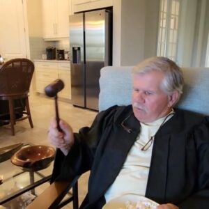 Tom Silva Instagram - Getting into my judging zone...and Kate's definitely still jealous of my robe. 🤣 

All kidding aside, Kate and I are very excited to be judging this year's @themakercollab competition. 

Congratulations and best of luck to all the teams that signed up. Registration officially closed this week and we have such an amazing group of makers competing this year!! 

We can't wait to see the projects you create together! #TheMakerCollab2023
