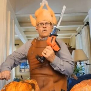 Tom Silva Instagram - Time to carve the turkey! 
#family #holidays #humor #thankful #thisoldhouse #askthisoldhouse