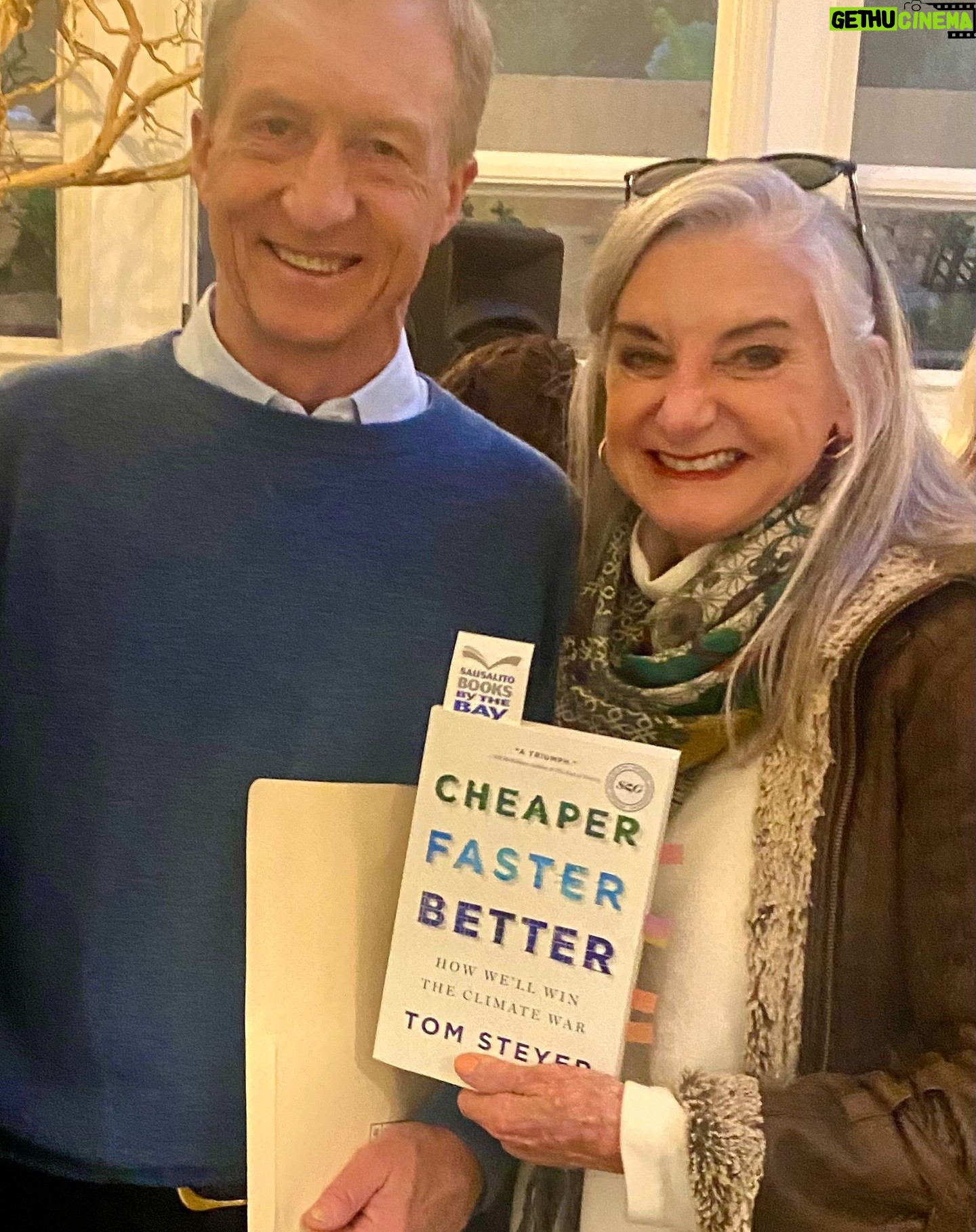 Tom Steyer - 445 Likes - On #IndependentBookstoreDay, I wanted to take a moment to share my gratitude for indie booksellers across the country. Independent bookstores play a crucial role in our communities, connecting people with incredible books with a personal touch. As I gear up for the launch of CHEAPER, FASTER, BETTER, I’m so grateful for the support I’ve received from booksellers (like Cheryl Popp, owner of @sausalitobooks, pictured here).