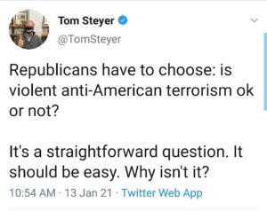 Tom Steyer Instagram - The answer is clear.