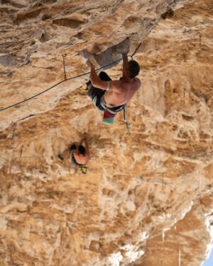 Tommy Caldwell Instagram - This summer while in the bugaboos. @sonnietrotter @alexhonnold and myself started a gentlemen’s race to 9a.  At the time I hadn’t fully realized the last time I focused on sport climbing was over 20 years ago!

Some things have changed. I haven’t found it as crowded as I thought, but the sport crags (which are all outside of Wilderness) do feel much more industrial. Grid bolted cliffs,  fixed draws, and a lot more chalk. Some modern crags feel less like climbing rocks and more like rocks are being made into climbs. The tatics I discovered in my teens now seem common.  Knee pads are worn on just about everything and you often meet people at the crag that have been projecting the same climb for 20 or more days. 

And  now there is a whole new set of tatics. Spray bottles to combat the dry fire, heated rocks in the chalk bag on cold days. Or even dry ice on the hot days. Fans, hangboards at the crag, trainers, nutrition strategies. Most high end climbers take months off touching real rock to focus on strength building. 

 I feel mixed about some of these evolutions but I am trying not to be a luddite. Overall it’s still a game I love.  For me, Progress doesn’t seem to materialize the way it did in my 20’s.  But it’s fun to feel motivation and drama of progress. Sport climbing sure is a head game. There is something cool about the lengths climbers go to to find progress towards an activity that  has little intrinsic value. Maybe that’s the point. The value  lies in the lifestyle it creates. Long days outside, with friends, in beautiful places obsessing about something that ultimately brings friendship, laughter,  health and fitness. 

Thanks Alex and Sonnie for helping me rediscover something  I had mostly forgotten.  Time will tell if some busy, middle aged dads can  reignite the power of their youth, but this race has brought some extra focus and joy to my winter and I am grateful.
📸 @james_lucas @lasportivagram @team_edelrid @corosglobal