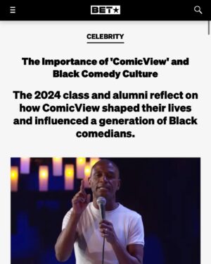 Tommy Davidson Instagram - All New Episodes of #comicview on @betplus #betplus 🎤