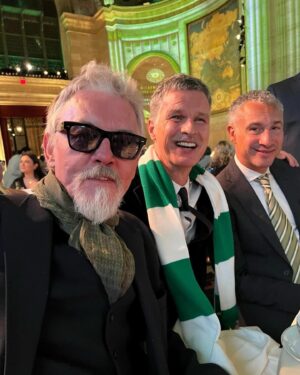 Tommy Flanagan Instagram - King of Kings. Hendrick Larsson. @seanthomas52 .  New York City Bhoys! 
HH 🍀 @boweryhotel @popeofthebowery