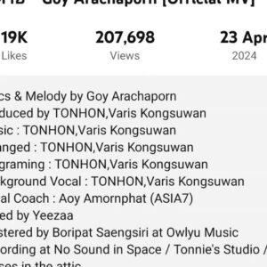 Tonhon Tantivejakul Instagram - เพลง 'จางหาย'ของพี่ก้อย @goyyog  เป็นงานโปรดิวซ์เต็มตัวงานที่สองของผม ขอบคุณพี่ก้อยมากๆที่ไว้ใจ และให้โอกาสผมในการทำเพลงนี้ 

ผมคิดว่าพี่ก้อยเป็นนักเขียนเพลงที่กล้าในการยอมรับสิ่งที่ตัวเองรู้สึก และเขียนกรั่นกรองออกมาอย่างตรงไปตรงมาด้วยสัญชาติญาณ โดยไม่มีทไม่มีผิดหรือถูก สำหรับผม พี่คือคนทำงานศิลปะที่น่ายอมรับ ซึ่งยิ่งทำให้ผมรู้สึกขอบคุณพี่ก้อยมากๆ ที่ให้โอกาสคนที่ประสบการณ์ยังไม่มากอย่างผม ได้มีโอกาสมีส่วนร่วมในงานนี้ นับตั้งแต่วันที่พี่ชวนผมมาทำ และส่งเดโม่ที่พี่อัดที่ทะเลให้ผม ที่มีแค่เสียงร้องลอยๆ 5555 จนมาถึงวันนี้ มันมาไกล และผมภูมิใจกับมันมากจริงๆ (ไว้จะแอบเอาเดโม่แรกมาให้ทุกคนฟัง อิ่อิ่) 

ขอบคุณวินมากๆ ที่ชวนวินมาช่วยเพราะแอบกลัวว่าตัวเองจะแฮนเดิลงานนี้ได้ไม่ดี เลยอยากได้วินที่มีประสบการณ์การทำงานมากกว่า มาช่วยในการตัดสินใจและอะไรหลายๆอย่าง ซึ่งวินก็ช่วยได้ และวินก็ทำให้ได้เรียนรู้อะไรมากขึ้น ขอบคุณมึงมาก พ่อหนุ่มนักรัก อุอิ 

สุดท้ายอยากจะขอบคุณทุกคนที่มีส่วนร่วมกับเพลงนี้ ทั้งพาร์ทโปรดักชั่นเพลง ทีม Yeeza พี่เก็ตพี่ยิ้ม และพี่พัดที่ทำ Master พี่ออยที่มาช่วยคุมอัดร้อง ห้องอัด No Sound In Space รวมถึงทีมงานเอมวี ที่มีพี่ก้อยเป็นผกก ทุกคนทำให้งานชิ้นนี้สมบูรณ์แบบ แม้ผมจะไม่รู้ว่างานนี้จะให้อะไรกับใครบ้างในตอนนี้ และอนาคต แต่ผมก็โคตรแฮปปี้แล้ว สำหรับผม เพลงนี้มันเสร็จสมบูรณ์ในตัวของมันเองแล้ว ขอบคุณมากๆครับ 🙇🏻‍♂️💕