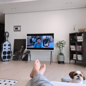 Tony An Instagram - 주말은 스위트한홈에서 나혼자 영화본다~ 🤣 
월드는 왜 날보고 있을까~

#토니안#TV#아침도착#오예