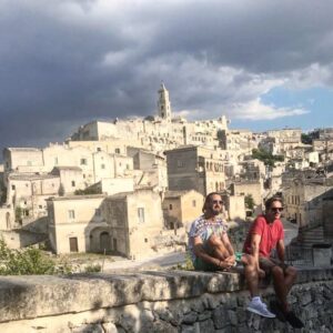 Tony Dalton Instagram - In Matera, 9000 year old city, with my man from Amman.