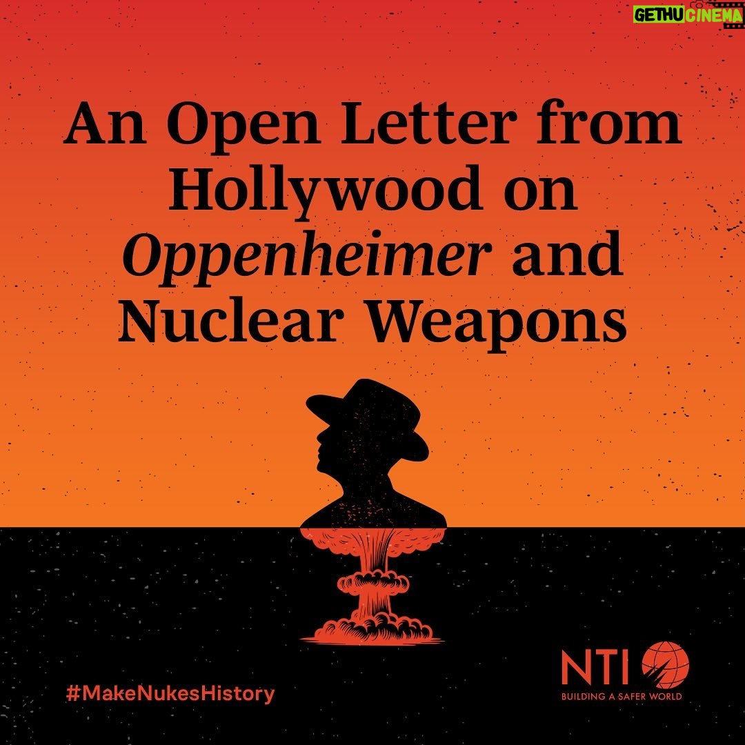Tony Goldwyn - 8.3K Likes - We don’t have to live with nuclear weapons forever. The last time we faced a dangerous nuclear arms race, the world spoke up and we eliminated 80% of global nuclear arsenals. We can finish the job and create a world that is safe, more just, and more peaceful. Together, we can #MakeNukesHistory #Oppenheimer #oscars