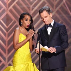Tony Goldwyn Instagram - #Reunited #ItsHandled @sagawards #scandalfam @kerrywashington 😘