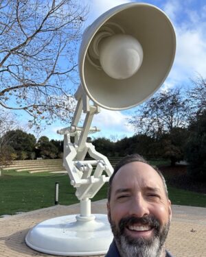 Tony Hale Instagram - Happy to be back at @Pixar!…and clearly can’t stop squinting. #InsideOut2