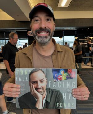 Tony Hale Instagram - Trying to stay chill at the airport, but GOBSMACKED!  Thanks @people!! #InsideOut2