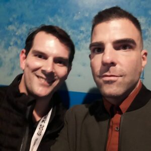 Tony Toste Instagram - For my Star Trek friends - I Had an AMAZING Conversation last night with #ZacharyQuinto aka #Spock from #StarTrek about how he closes down deeply dark and maniacal roles like his new role as #CharlesManx in Nos4a2. It was an honor to get such great advice from a Brilliant Thespian/Actor like Zach. Thanks brother!